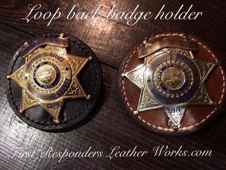 Badge Holder First Responders Leather Works