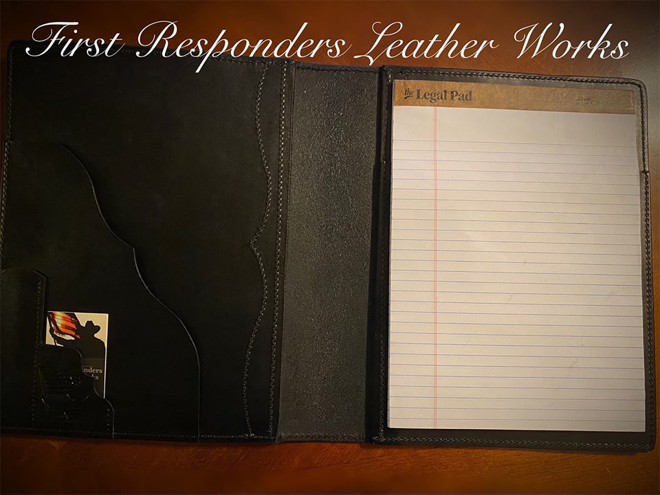 Custom Leather Portfolio Covers – First Responders Leather Works